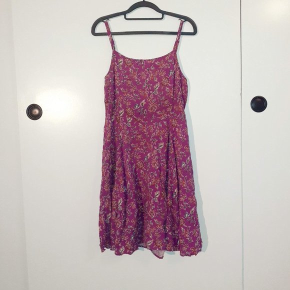 Gap Floral Plum Spaghetti Strap Sundress - Picture 1 of 4